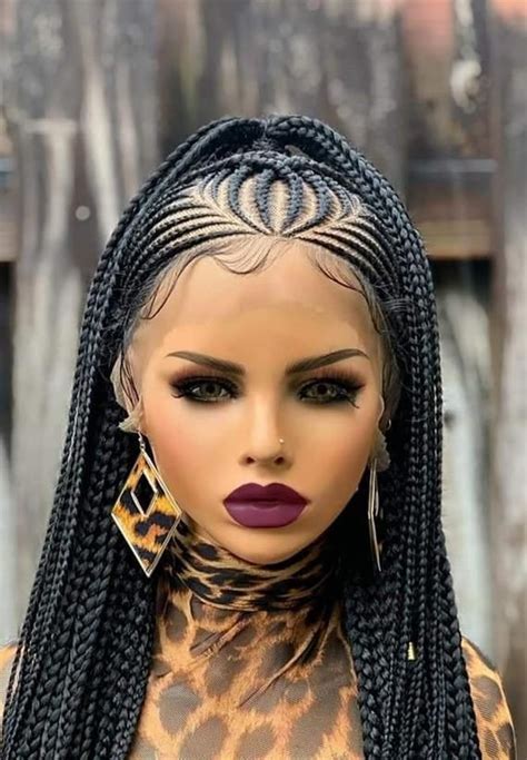 braided lace front wigs